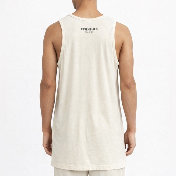 Essentials Fear of God Tank Top Men’s Small Sleeveless Logo Streetwear - Picture 2 of 10